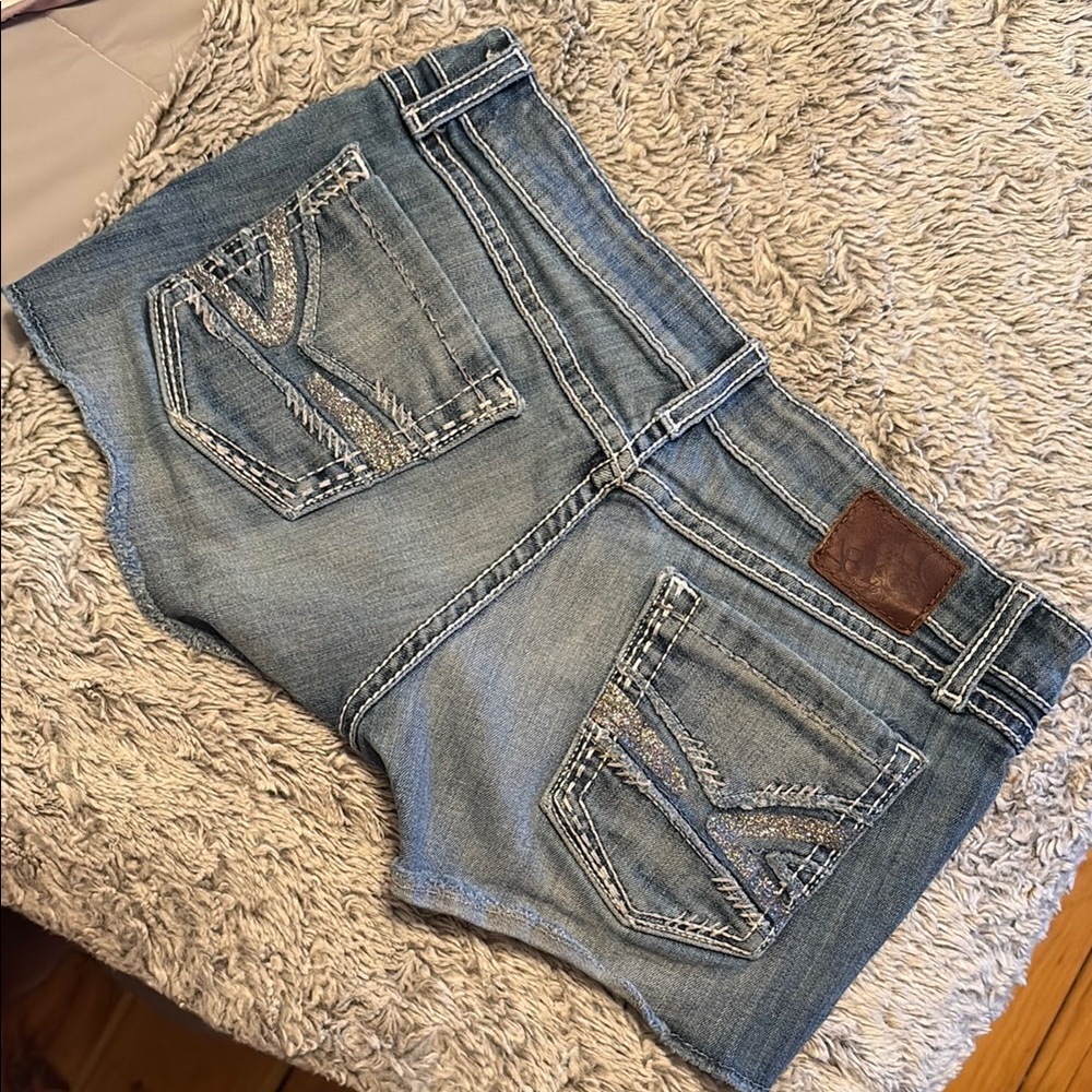 BKE Jean Shorts Distressed Style